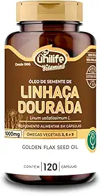 Óleo de linhaça dourada - 120 cápsulas
