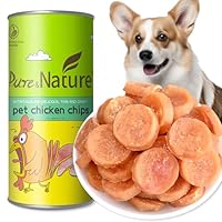 Haustier-Hühnchenchips 70g, Premium Hundesnacks aus Hühnchenfleisch, Niedriges Fett Hochprotein, Ideal für Training & Belohnung, Knusprige Dünne Chips in Premiumdose