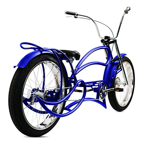 Bicicleta Tracer Leopard GT Chopper Stretch Cruiser Playera con Ruedas Gruesas de 26 pulgadas, Suspensión Delantera, 3 Velocidades y Frenos de Disco miniatura 3