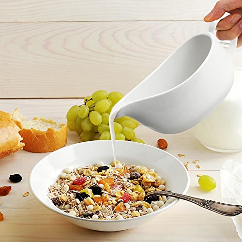Gravy Boat, 17 Oz Gravy Boat With Saucer Gravy Bowl For Gravy Salad Spout Milk 1 Pc #TOP4