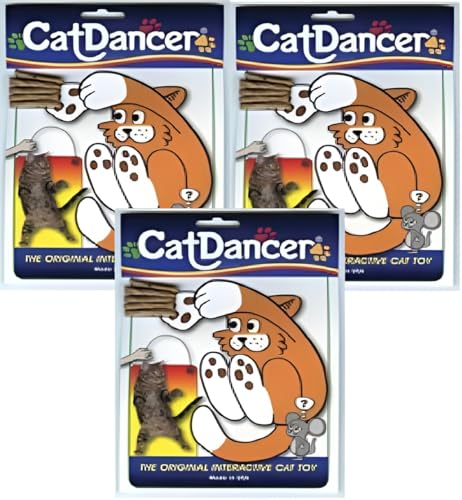 Cat-Dancer-The-Original-Interactive-Cat-and-Kitten-Toy-SizePack-of-3 Cat Dancer -The Original Interactive Cat and Kitten Toy Size:Pack of 3 - Image 1