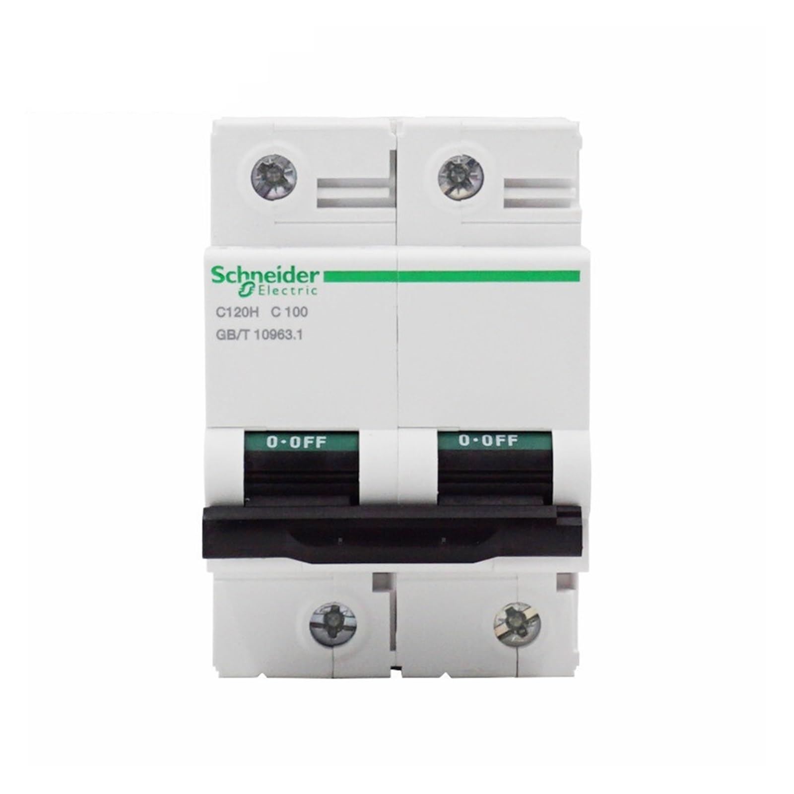 Disjoncteur C120H 2p Type C pour protection électrique haute puissance 63A à 125A