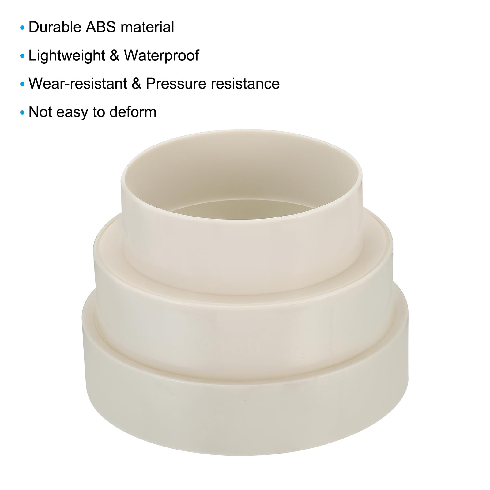 PATIKIL 6.5" to 6" to 4.6" Duct Reducer - Image 4