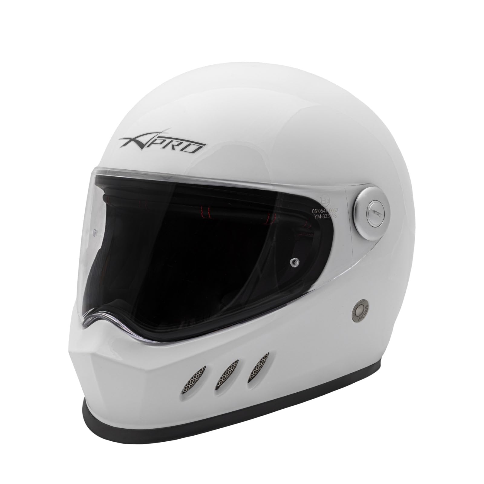 Casque Homologué Integral Moto Professionnel intégré Touring Blanc S
