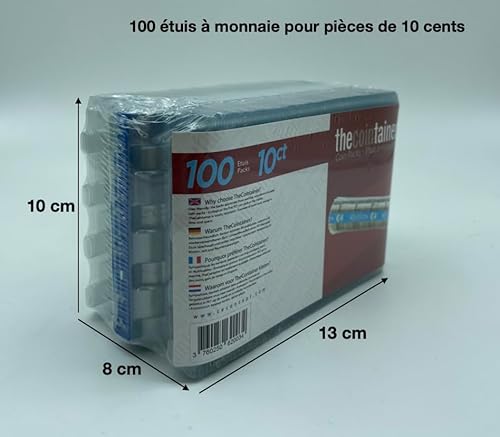 Monetique L100TC010 Münzetui, 0,10 Euro, 100 Stück