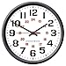 Clock, Black Case, 12/24 hr. Format, 110V