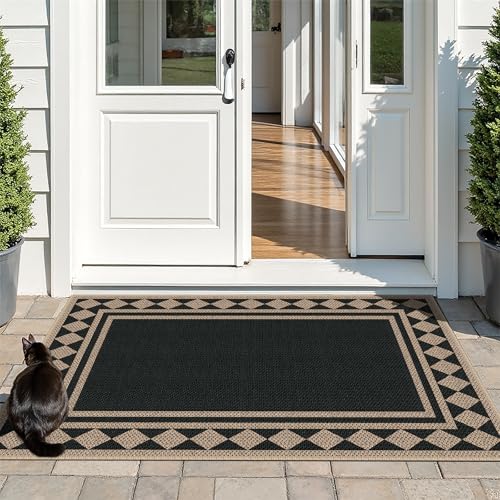 Tapete Decorativo Moderno 3x5 Pies Negro miniatura 5