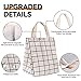 HOMESPON Reusable Lunch Bag Insulated Lunch Box Canvas Fabric with Aluminum Foil, Lunch Tote Handbag for Women,Men,Office