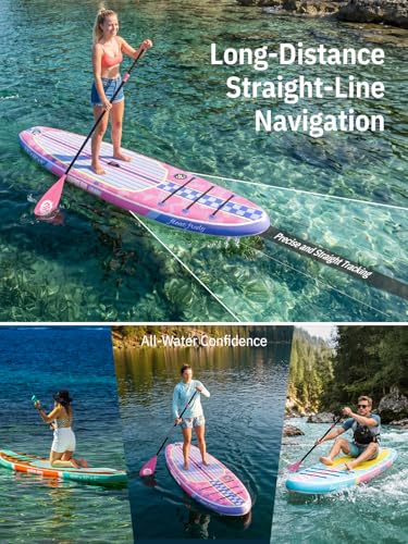Image of Niphean Inflatable Stand Up Paddle Board with SUP Accessories, Anti-Slip EVA Deck, 10'6'' Inflatable Paddle Boards for Adults & Youth of All Skill Levels