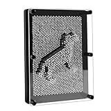 MICKYU 3D Pin Art Board - Large 6x8 Metal Pin Impression Sculpture for Handprints & Objects, Interactive Stress Relief Desk Decor, Unique Gift for Adults