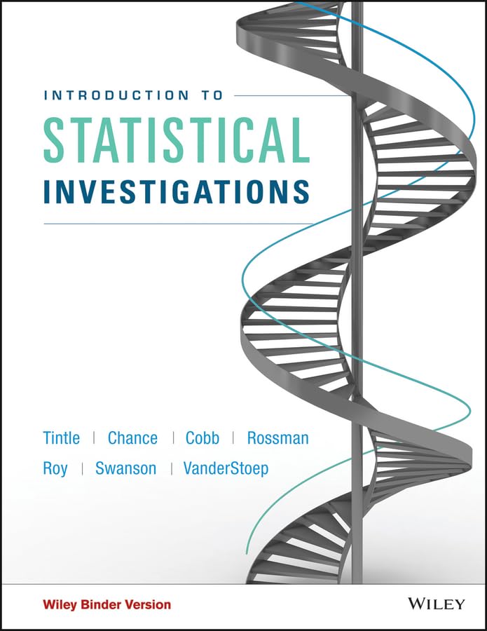 Introduction to Statistical Investigations, Binder Ready Version