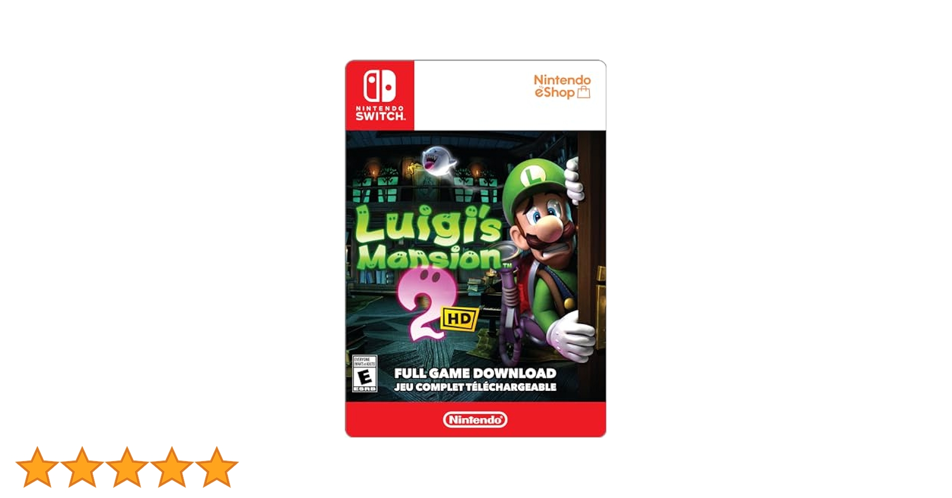 Nintendo Switch Luigi Mansion 2 HD (Nintendo Switch) Luigi's Mansion 2 HD for Nintendo Switch - Title game