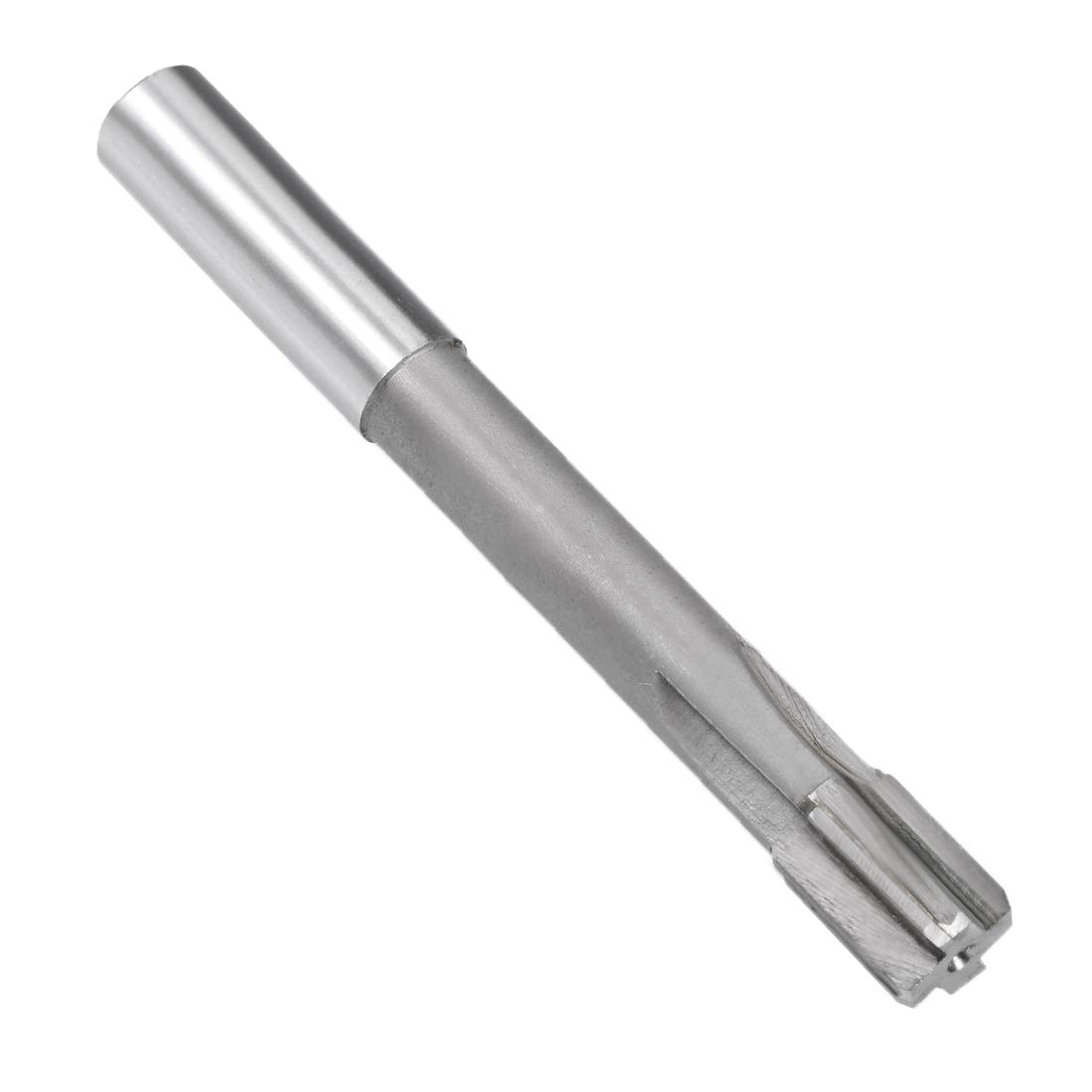uxcell Chucking Reamer 19mm, H7 Tungsten Carbide Lathe Machine Reamer 4 Straight Flutes, Round Shank Milling Cutting Tool, for Metal Non-Ferrous Metal Copper