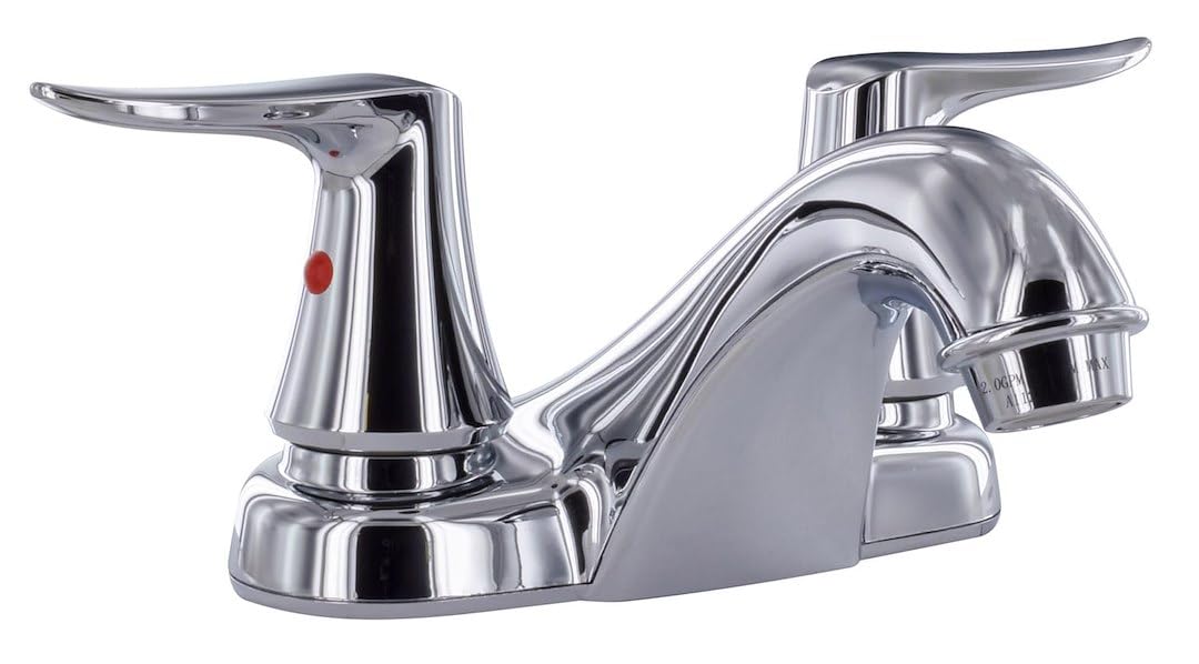 Valterra PF222304 - Grifo de lavabo de 4 pulgadas, cromado con mango de 2 palancas