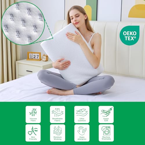 Ergonomic Memory Foam Cervical Pillow for Pain Relief - Ideal for Side, Back, and Stomach Sleepers