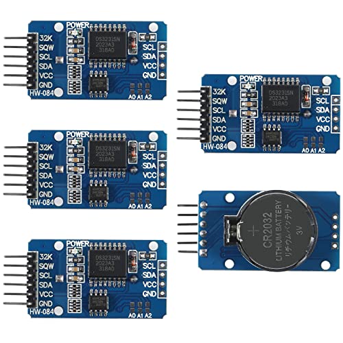 Alinan 5pcs DS3231 AT24C32 Clock Module IIC RTC Module High Precision Real Time Clock Module Memory Board Beats Replace DS1307 I2C RTC Board