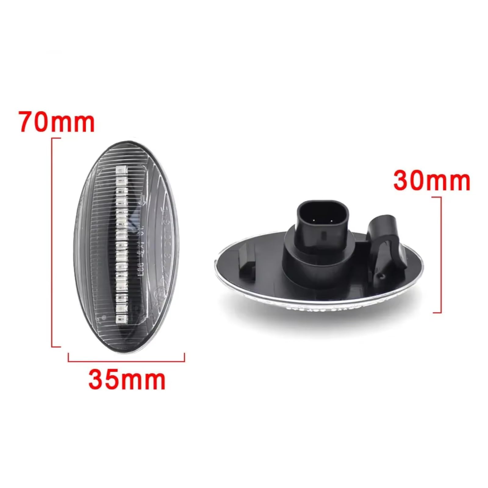 indicatore luminoso Compatibile Con Fiat Per Sedici 2005-2012 3641063J0 2 Pezzi Luce Di Segnalazione Laterale Dinamica Sequenziale Indicatore Di Direzione Ambra