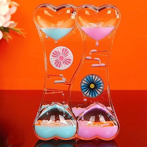 Timer de bureau sablier liquide acrylique décoration originale