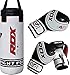RDX Relleno Saco de Boxeo Niños MMA Muay Thai Kick Boxing Artes Marciales con Guantes Entrenamiento Junior Punching Bag