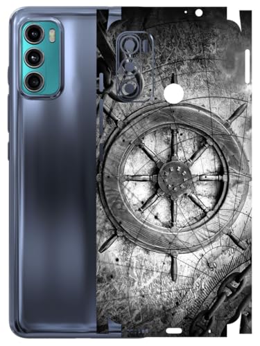 Image of AtOdds - Full Body Back Screen Guard Protector Film - Lamination Wrap Skin Sticker Compatible with Moto G60 | Scratchproof Matte Finish (Voyage)