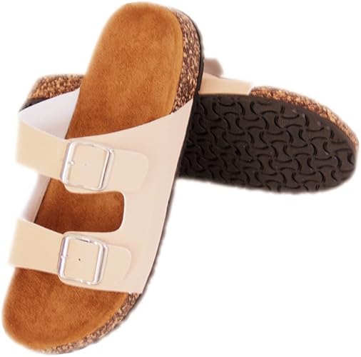 Fuzzy footbed sandals Clearance