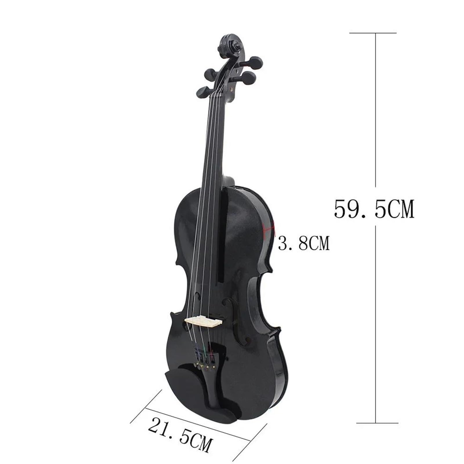 Kit Di Violino Per Principianti Di Violino 4/4 Kit Di Avvio Di Strumenti Musicali A Corda Professionali Per Violino Per Principianti(White)