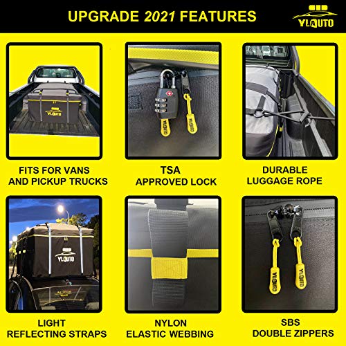 Reviews for YLAUTO Rooftop Cargo Carrier Bag,21 Cubic Feet,100