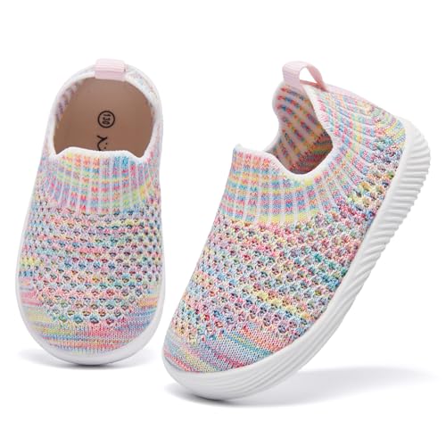 Image of MORENDL Baby Toddler Walking Socks Non-Slip Breathable Unisex Casual Sneakers
