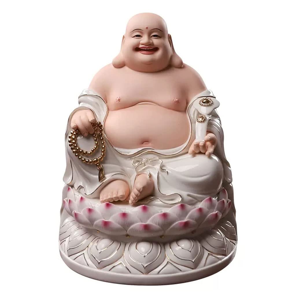 Bouddha Riant TUSUOD en céramique M : transformez votre pièce en espace zen