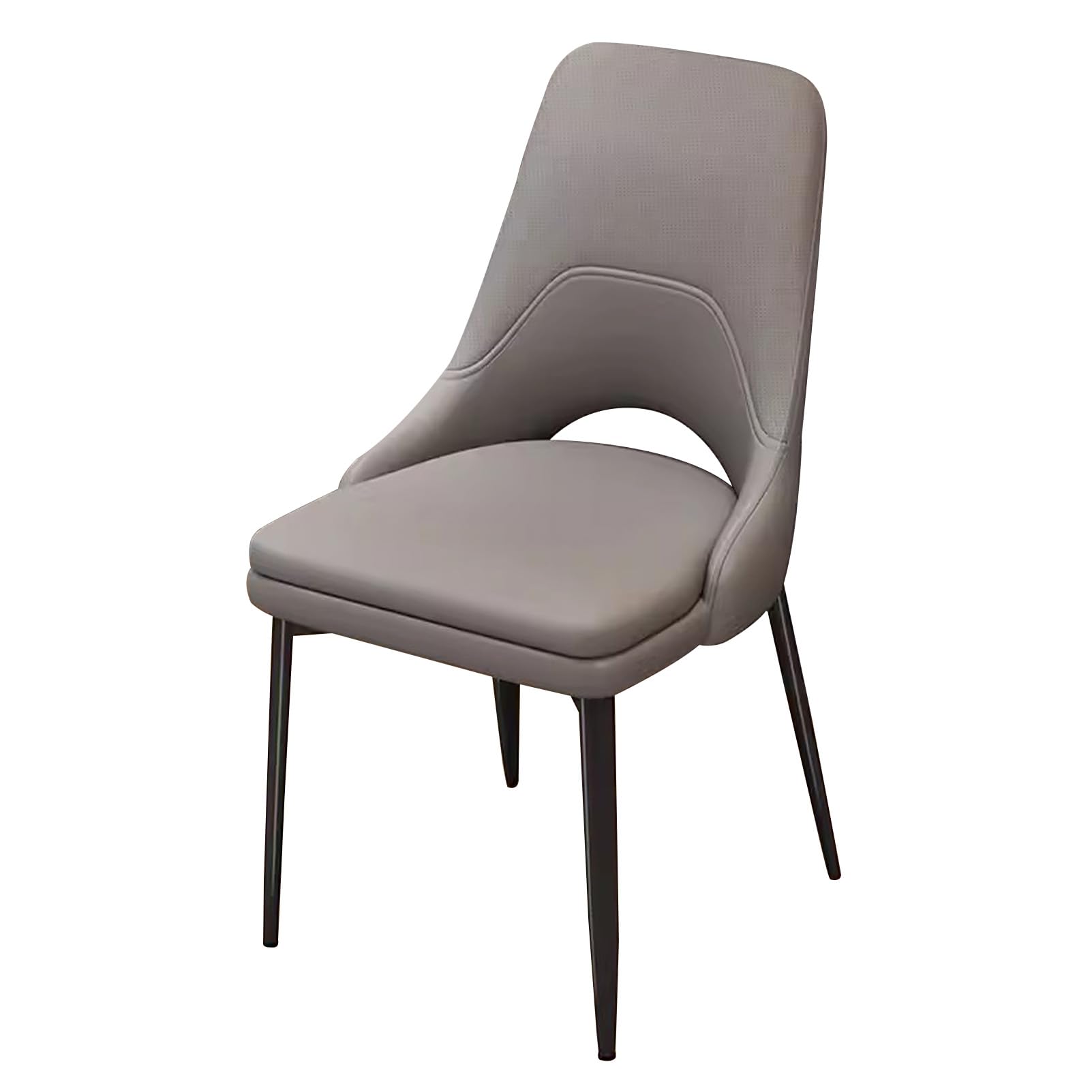 Chaise de salle à manger en similicuir fauteuil confortable capitonné de cuisine