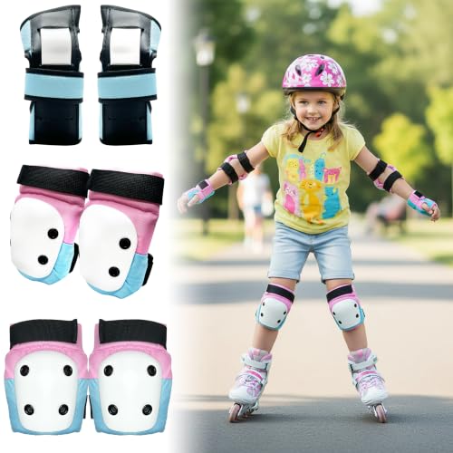 Protección para niños ENHEREWE: kit completo de rodilleras y coderas para patinar y ciclismo 2