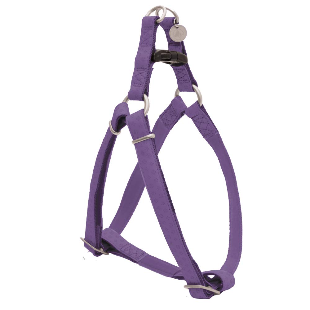 Croci My Lord Leatherette Adjustable Bib, 60-100 mm x 25 mm, Purple