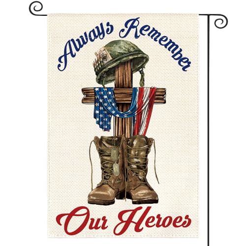 Avoincolorlifememorialdayalwaysrememberourheroesgardenflag12x18inchdoublesidedmilitarysoldiersbootspatrioticveteranyardoutdoordecoration Urban Country Home Decor Avoin colorlife memorial day always remember our heroes garden flag 12×18 inch double sided military soldiers boots patriotic veteran yard outdoor decoration urban country home decor