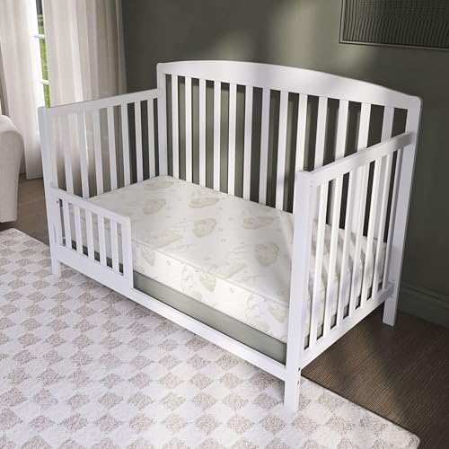Image of Dream On Me Twilight Baby Crib Mattress, Reversible, Both Sides Usable for Infant & Toddler, Waterproof Cover, GREENGUARD Gold & BSA Certified, Fits Full-Size Crib & Toddler Beds, 52 inch x 28 inch x 5 inch