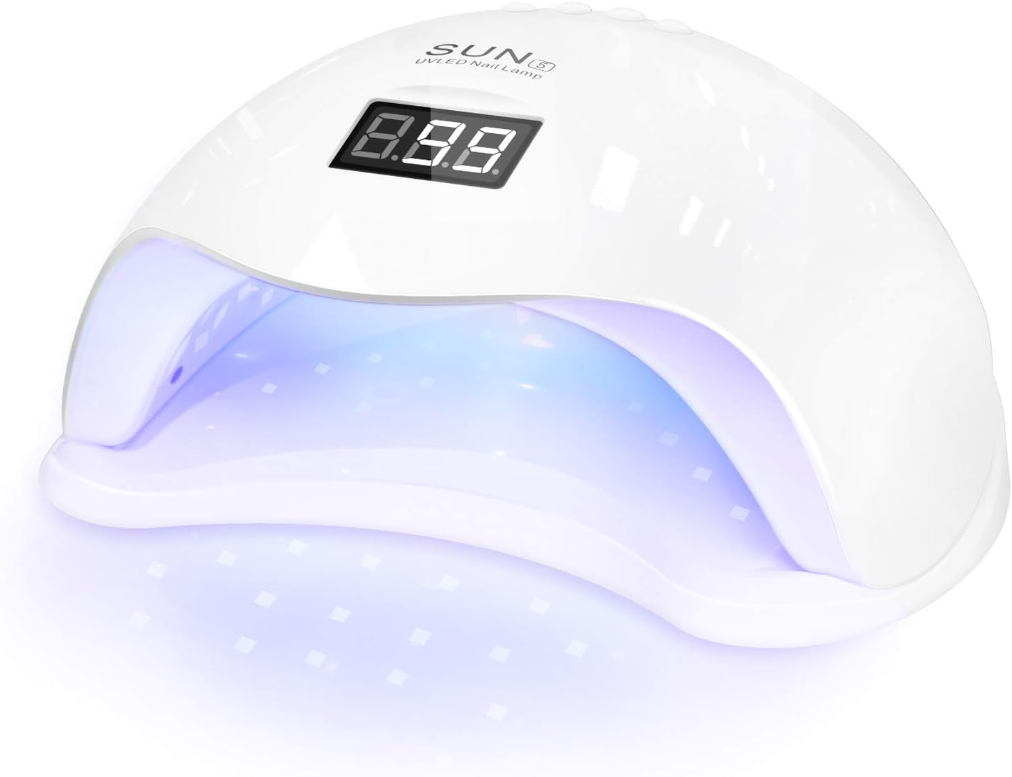 Nail Lamp,48W UV LED Gel Polish Nail Lamp,Portable 180 degree Nail Dryer.3 Timer Presets 30/60/90S + Smart Auto-sensing & Digital Display (Upgrade)