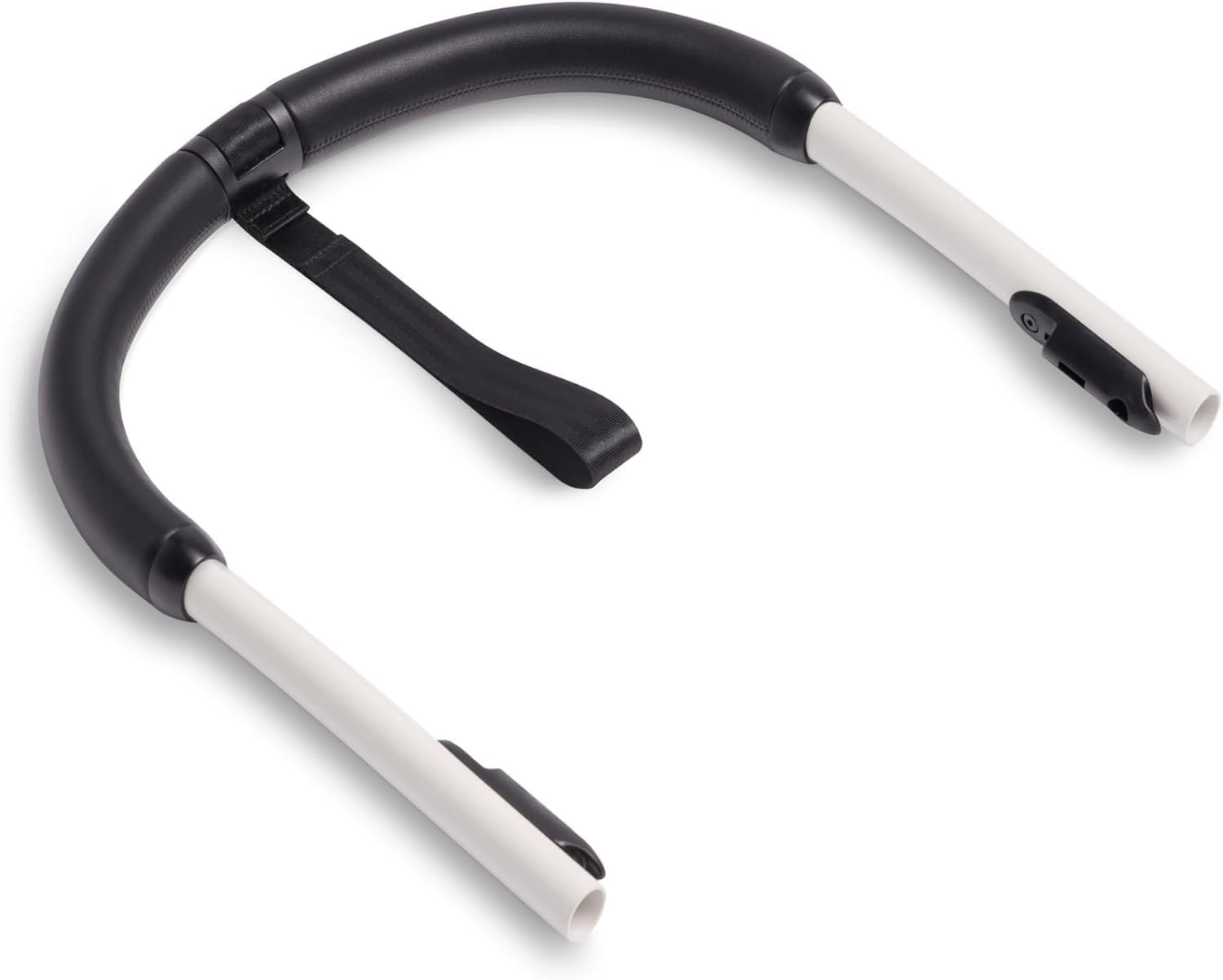Manubrio Stokke YOYO, nero - Ultra-resistente, rivestimento in similpelle - Include cinghia di sicurezza da 21,5 cm, viti e strumento di installazione