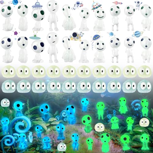 Weploda 40 Stück Waldgeister Fluoreszierende Deko, Mini Harz Glow In Dark Tree Ghost Geist, Miniatur Leuchtende Elfen, Leuchtende Gartendeko Elfen Baumgeister, für Garten Topfpflanze, Miniatur Garten Weploda 40 Stück Waldgeister Fluoreszierende Deko, Mini Harz Glow In Dark Tree Ghost Geist, Miniatur Leuchtende Elfen, Leuchtende Gartendeko Elfen Baumgeister, für Garten Topfpflanze, Miniatur Garten