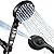 Handheld Shower Head with On Off Switch, Showerhead with Handheld 10 Sprayer Settings, 15 Stage for Hard Water Filtered Showerhead Remove Chlorine and Harmful Substance(Dazzle Black)