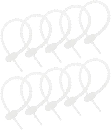 MECCANIXITY Paquete de 30 bridas de silicona reutilizables de 7 pulgadas para el hogar, oficina, cocina, organizador de bolsas de alimentos, gestión