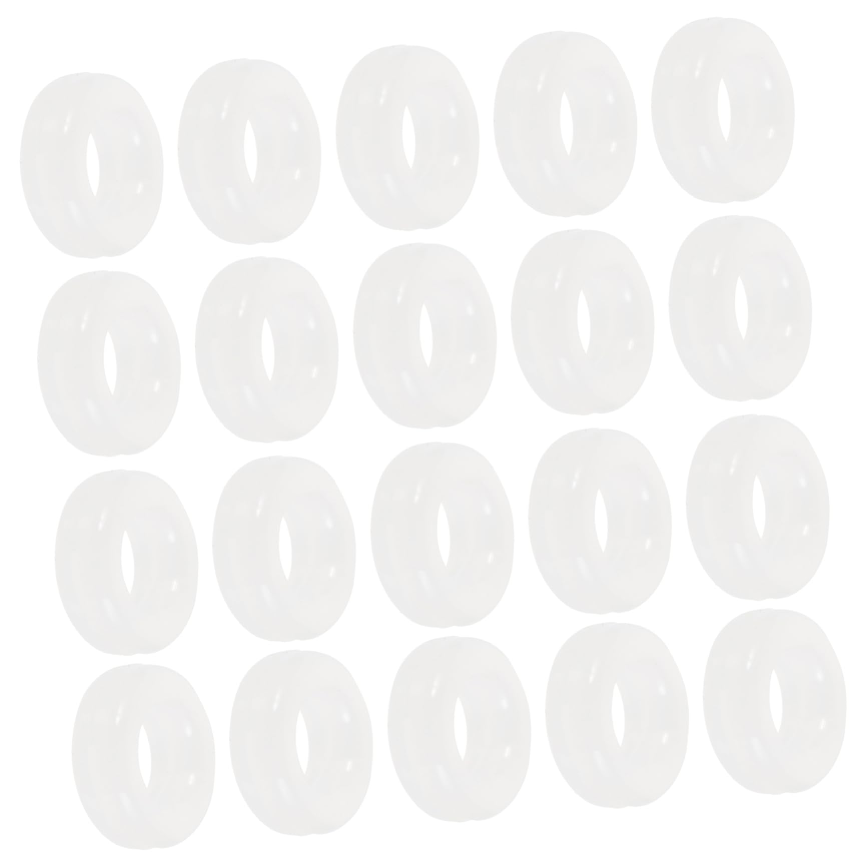 FOMIYES 10 Pairs Silicone Ring Eyeglass Anti-Slip Round Anti-Slip Ring Silicone Retainer Eyeglasses Temple Tips