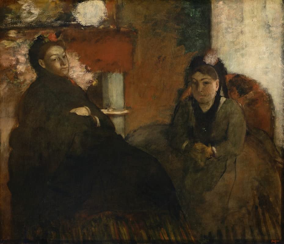 Toile Edgar Degas portrait impression d'art tableau décoration murale 60x90