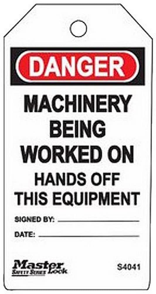 Master Lock S4056 Danger Tag - Confined Space - Worker in Confined Space