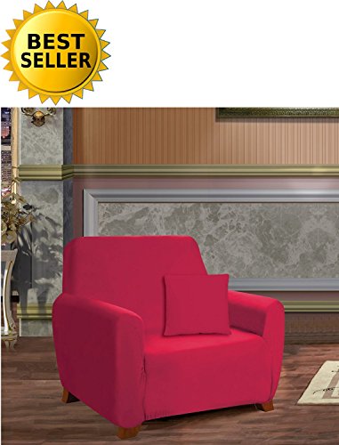Elegance Linen Collection Luxury Soft Furniture Jersey Stretch SLIPCOVER, Chair Ru