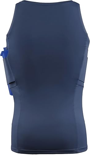 Miniatura 2 de Lilcreek Camisas de transporte ocultas de cuello redondo para hombres ropa de transporte oculta encubierta con funda de pistola