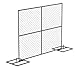 Vestil HRAIL-9072 Construction Barrier - Starter Unit, 1.25" Length X 102" Width X 72" Height, 48 lbs.