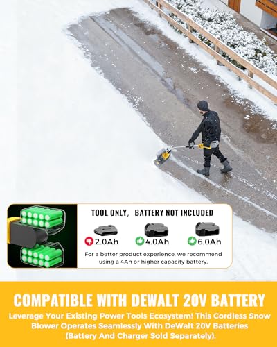 Electric Snow Thrower Cordless Battery