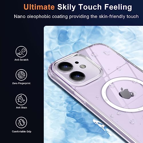 Image of MOCCA Clear Case for iPhone 12 Case,Clear | Fits iPhone 12 /12 Pro | 10ft Drop | Compatible with MagSafe | Anti-Slip Matte | Raised Camera & Screen Lip | Ultra-Slim