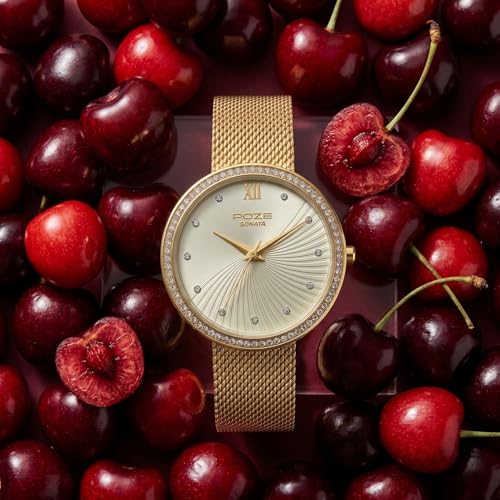Image of Sonata Poze 9 with Quartz Analog Watch for Women