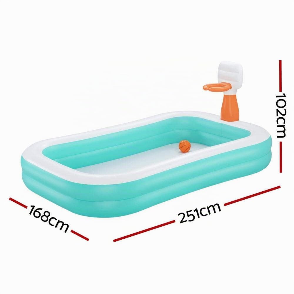 Bestway 54445 Piscina gonfiabile Dunk n' Splash da 251x168x102 cm