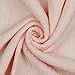VmG-Store Double Gauze Musselin Stoff Tex + GOTS zertifiziert Uni Meterware über 40 Farben 100% Baumwolle (021 I Hell Rose, 200 x 135cm)